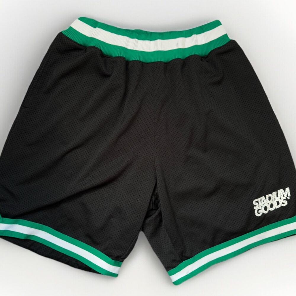 VTG 90’s NBA Men’s Heavyweight Shorts by Stadium Goods in Black Green White XL